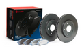 R1 12-24 Dodge Durango Front Drill/Slot Carbon Coated Rotor Set w/Perf Sport Pads