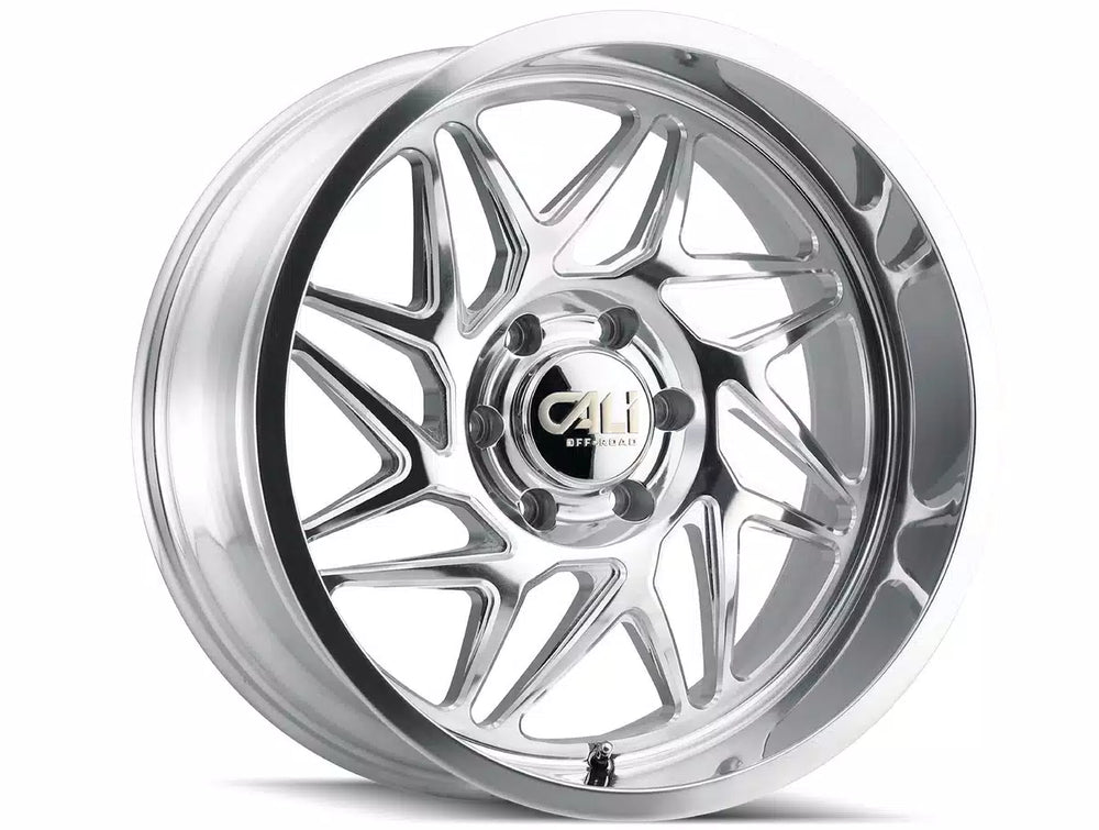CALI OFF-ROAD GEMINI 9112 POLISHED MILLED SPOKES 24X14 8-170 -76MM 125.2MM