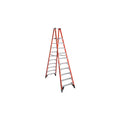 WERNER 10FT FIBERGLASS TWIN PLATFORM LADDER TYPE IA 300# CAPACITY PT7410