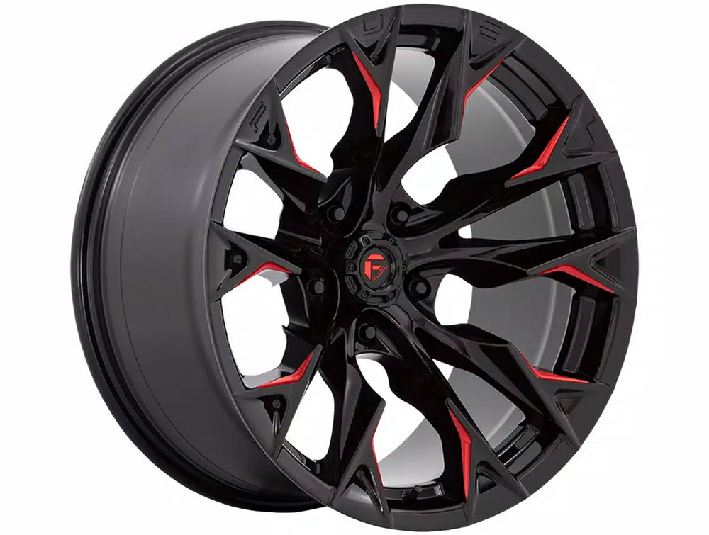 D823 20X12 5X5.0 G-BLK MILL C-RED -44MM