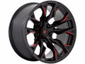 Fuel Wheels red auto part