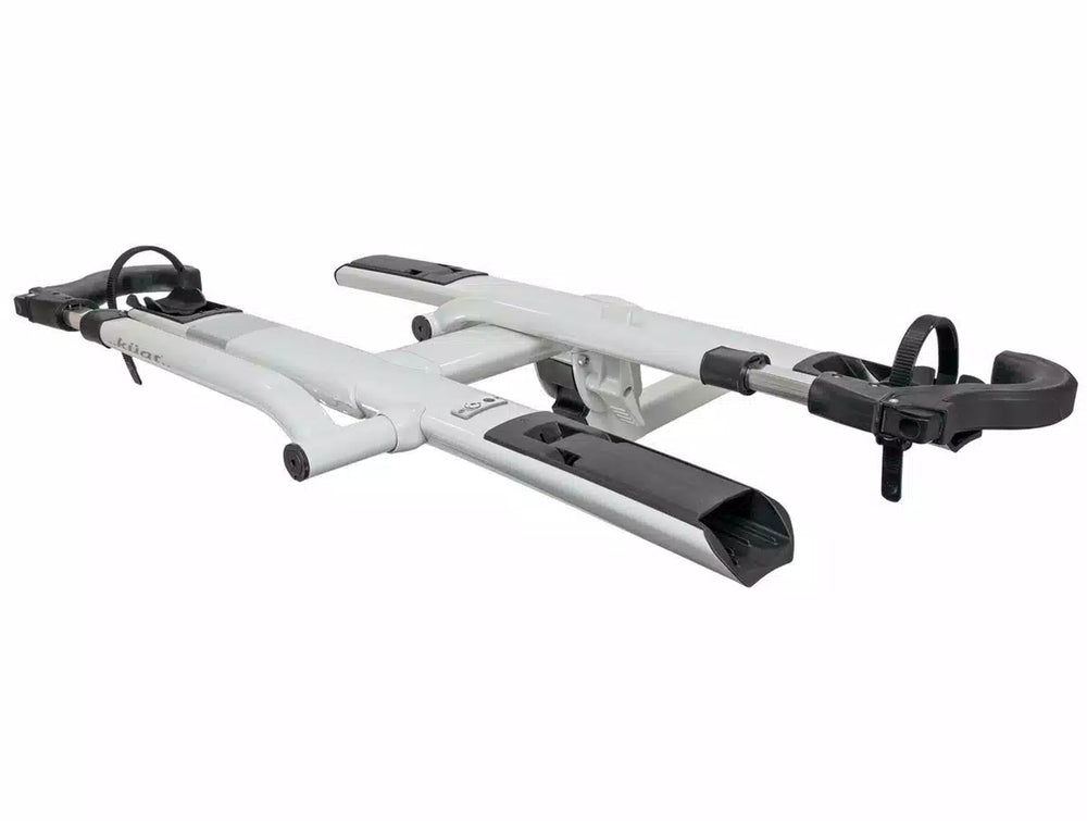 SHERPA 2.0 1.25IN 2BIKE RACK PEARL AND SILVER ANODIZE