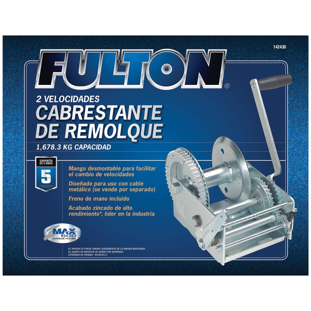 WINCH, 3700 LBS., 2-SPEED