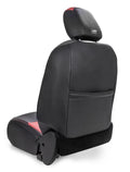 PRP Jeep Wrangler JL Front Seat Covers - 2 door- with Pocket Back (Pair) - Black/Teal