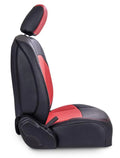 PRP Jeep Wrangler JL Front Seat Covers - 2 door- with Pocket Back (Pair) - Black/Teal