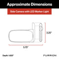 FURRION VISION S+ 7IN RV MONITOR AND SIDE CAMERA WITH MARKER LIGHT PAIR AND SHARKFIN CAMERA
