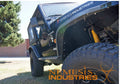 ~(20 lbs. 39X15X7)~ Crawler Replacement/Overlay 4.5IN Front Flare w/Skeletos - Semi Gloss Black Powder Coat