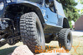 ~(20 lbs. 39X15X7)~ Crawler Replacement/Overlay 4.5IN Front Flare w/Skeletos - Semi Gloss Black Powder Coat