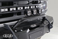 2021+ Bronco Black Ops Base Front Bumper (Driver Passenger Full Width Wings) (Bare Steel)