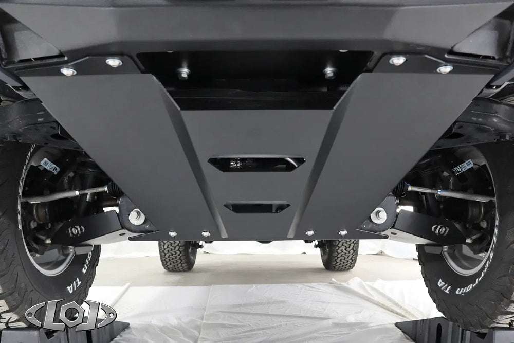 2021+ Bronco Black Ops Base Front Bumper (Driver Passenger Full Width Wings) (Bare Steel)