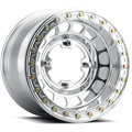 Method MR413 Beadlock 15x10 / 5+5/0mm Offset / 4x136 / 96mm CB Polished Wheel