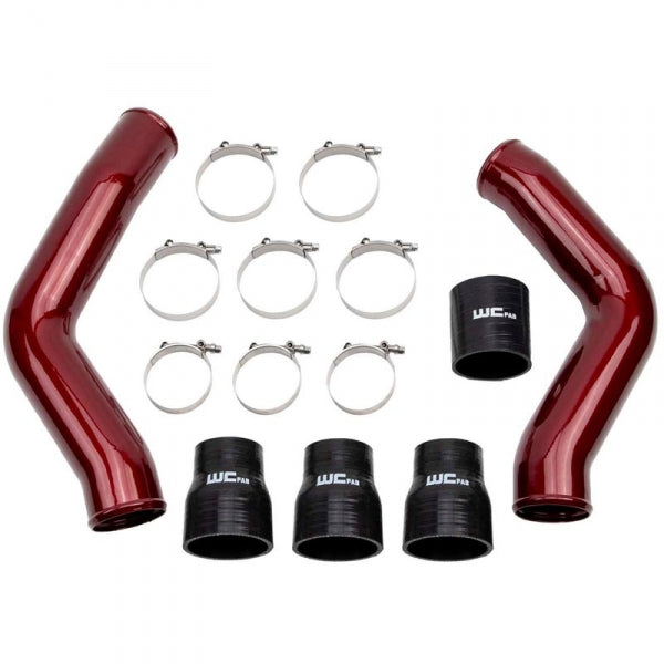 2013-2018 6.7L Cummins Driver and Passenger Side 3.5in Intercooler Pipe Kit Blueberry Frost