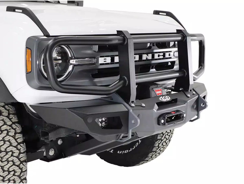 2021+ Bronco Black Ops Base Front Bumper (Center Section Mounts) (Bare Steel)