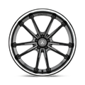 ABL23 24X9 5X130 G-BLK CHR LIP 32MM
