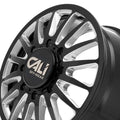 CALI OFF-ROAD SUMMIT DUALLY REAR LIFTED 9110 GLOSS BLACK MILLED SPOKES 20X8.25 8-210 -232MM 154.2MM
