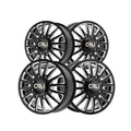 CALI OFF-ROAD SUMMIT DUALLY REAR LIFTED 9110 GLOSS BLACK MILLED SPOKES 20X8.25 8-210 -232MM 154.2MM
