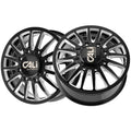 CALI OFF-ROAD SUMMIT DUALLY REAR LIFTED 9110 GLOSS BLACK MILLED SPOKES 20X8.25 8-210 -232MM 154.2MM