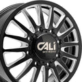 CALI OFF-ROAD SUMMIT DUALLY REAR LIFTED 9110 GLOSS BLACK MILLED SPOKES 20X8.25 8-210 -232MM 154.2MM