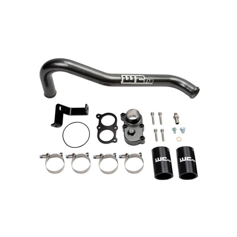 0610 DURAMAX LBZ/LMM THERMOSTAT & UPPER COOLANT PIPE KIT WCFAB RED