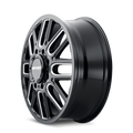 MAYHEM COGENT 8107 GLOSS BLACK MILLED PRISM RED 22X10 8-165.1 -19MM 130.8MM