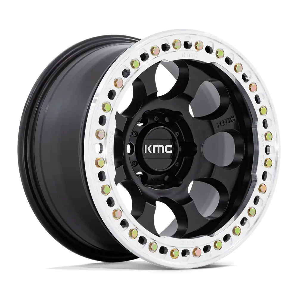 KM237 17X9 5X5.0 S-BLK-MACH-RG -38M