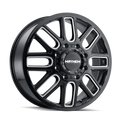 MAYHEM COGENT DUALLY (8107) GLOSS BLACK W MILLED SPOKES 20X8.25 FRONT 8-210 115MM 154.2MM