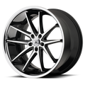 ABL5 22X9 5X4.5 M-BLK MILL SS LIP 3