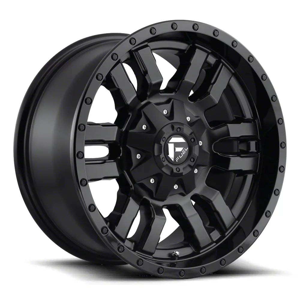 ~(42 lbs. 23X23X12)~ SLEDGE 20x9 5x114.30/5x120.00 MATTE BLACK GLOSS BLACK LIP (35 mm)