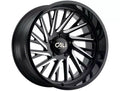 CALI OFF-ROAD PURGE 9114 GLOSS BLACK MILLED 22X12 6-139.7 -51MM 106MM