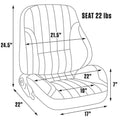 RALLY RECLINER LOW BACKW/O HEADREST RED VINYL RIGHT