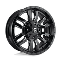 ~(43 lbs. 23X23X13)~ SLEDGE 20x10 5x114.30/5x127.00 GLOSS BLACK MILLED (-18 mm)