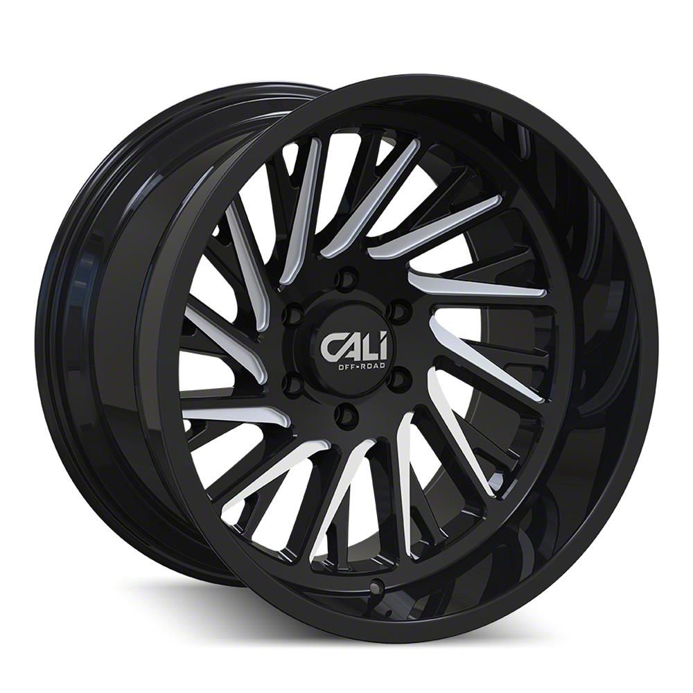 CALI OFF-ROAD PURGE 9114 GLOSS BLACK MILLED 20X10 6-135 -25MM 87.1MM