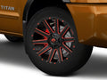 ~(44 lbs. 23X23X13)~ CONTRA 20x10 6x135.00/6x139.70 GLOSS BLACK RED TINTED CLEAR (-19 mm)