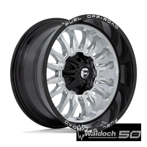 D798 20X10 6X135/5.5 SLVR-BRSH BLK-