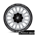 D798 20X10 6X135/5.5 SLVR-BRSH BLK-