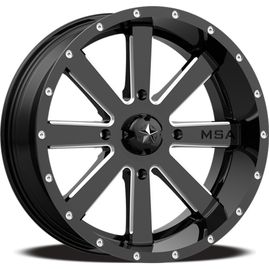 FLASH 24X7 4X156.00 GLOSS BLACK MIL