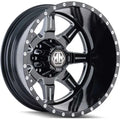 MONSTIR (8101) REAR BLK/MILLED SPOK
