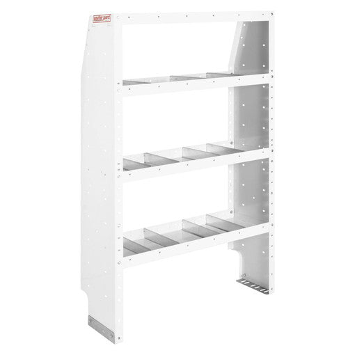 ADJUSTABLE 4 SHELF UNIT 36 IN X 60 IN X 131/2 IN