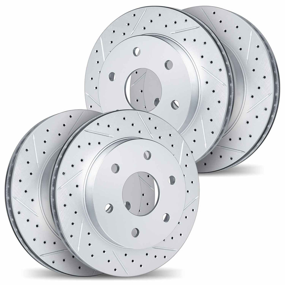 DFC 99-07 Chevrolet Astro Front & Rear Drilled & Slotted Geoperformance Rotors
