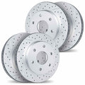 DFC 99-07 Chevrolet Astro Front & Rear Drilled & Slotted Geoperformance Rotors