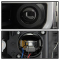 1720 COMPASS LED DRL PROJECTOR HEADLIGHTS BLACK