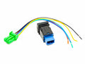 Cali Raised 43 Amber/White Dual Function Led Bar - Dual Function Wire Harness/SQ Dual Function Swit