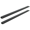 05C TACOMA DBL CAB 6.5IN SAWTOOTH SLIDE TRACK RUNNING BOARDS BLACK TXT ALUM