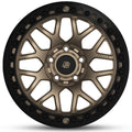 OUTLAW Cast Beadlock Wheel 6 LUG 17x9 6x5.5 (6x139.7) -3mm Offset 4.9 Backspace