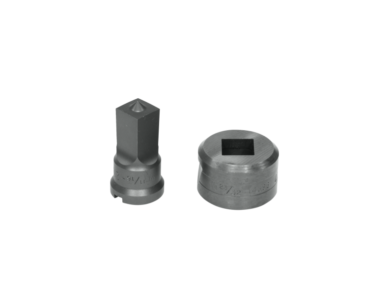 11/16' SQUARE PUNCH & DIE SET WITH