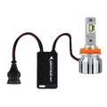 J.W. Speaker 12-24V ECE LED LHT High Low Beam Headlight with DRL Chrome Inner Bezel - Single Light 0557111