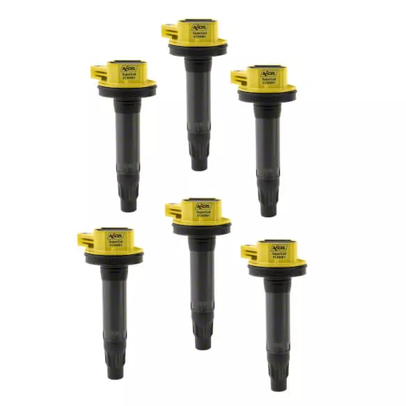 Direct Ignition Coil Kit Supercoil Series 2007-2016 Ford 3.5L/3.7L V6 Yellow 6-Pack ACCEL