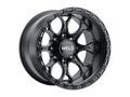 Weld Ledge 8 20x10 / 8x180 / ET-18 / 4.75 BS / 124.3 Bore - Satin Black/Satin Black Ring Wheel