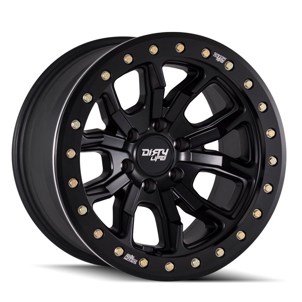 ~(46 lbs. 19X19X10)~ DT-1 (9303) MATTE BLACK 17X9 5-127 -12MM 78.1MM
