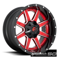 D250 20X10 6X135/5.5 GL-RED -19MM